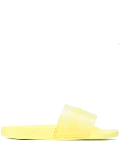 Givenchy Slide Flat Sandal Rubber In Yellow