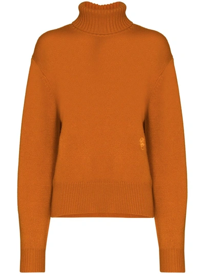 Chloé Chlo Women's Chc20amp90500837 Orange Cashmere Sweater In Rusted Orange