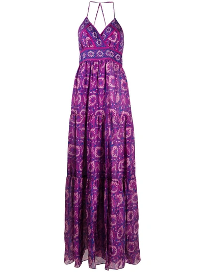 Ba&sh Kemi Floral Print Maxi Dress In Pink