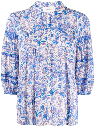 Ba&sh Brooklyn Floral-print Blouse In Neutrals