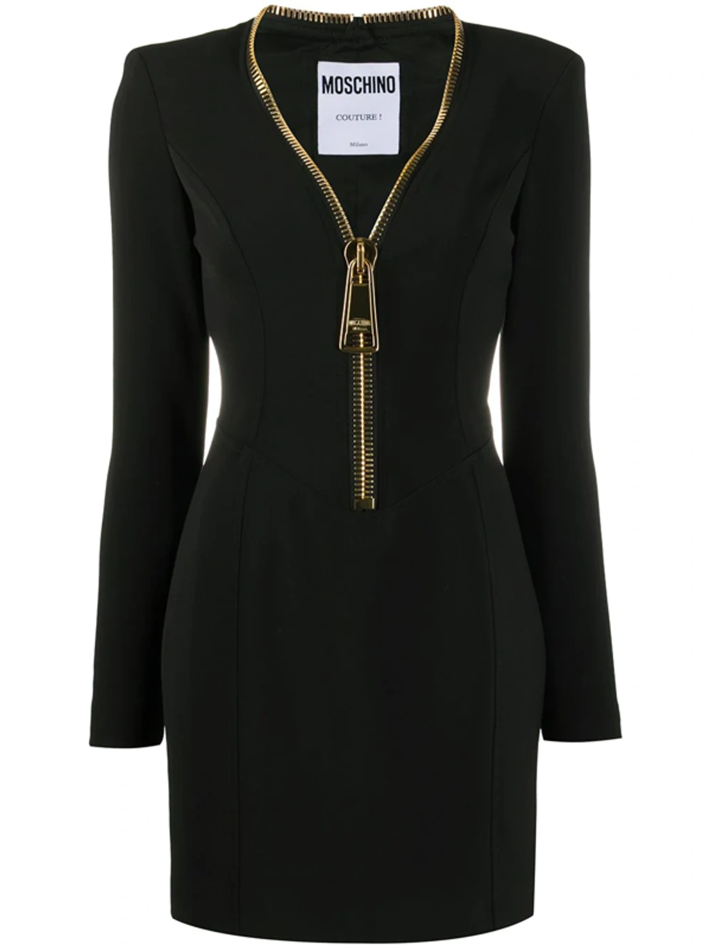 moschino x h&m leather dress Bella Hadid Moschino X H&M Black Dress by Moschino