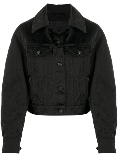 Christian Wijnants Boxy-fit Denim Jacket In Black