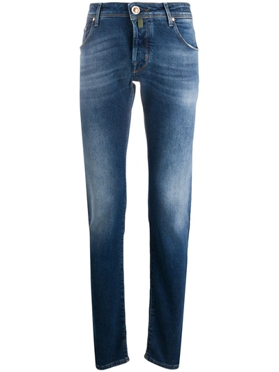 Jacob Cohen Mid-rise Slim Comfort Jeans In Blue