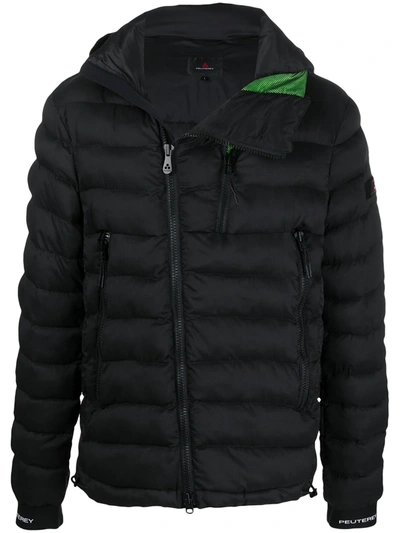 Peuterey High-neck Hooded Jacket In Black