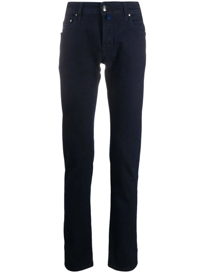 Jacob Cohen Slim Fit Trousers In Blue