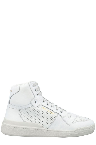 Saint Laurent Off-white Used-look Sl24 Sneakers