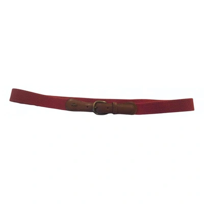 Pre-owned Lacoste Belt In Red