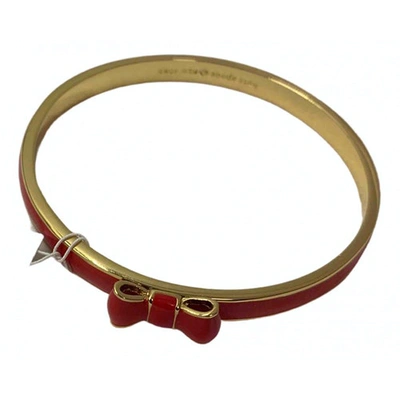 Pre-owned Kate Spade Red Metal Bracelet