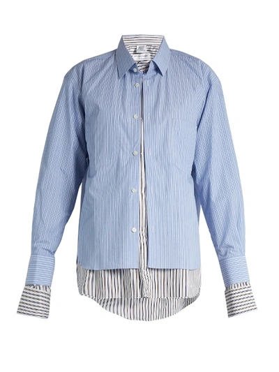 Frugtgrøntsager Etablere Refinement Vetements X Comme Des Garçons Double-layer Shirt In Light-blue | ModeSens