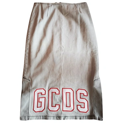 Pre-owned Gcds Mid-length Skirt In Blue