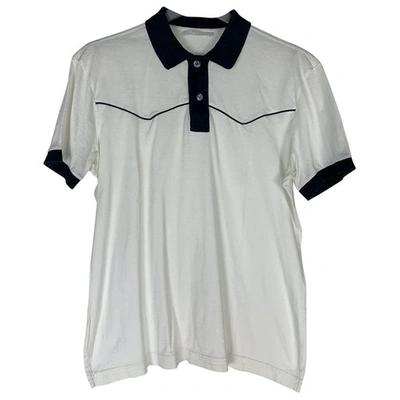 Pre-owned Prada Polo Shirt In White