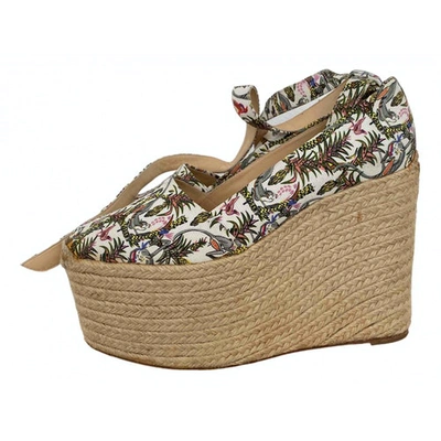 Pre-owned Christian Louboutin Cloth Espadrilles In Multicolour