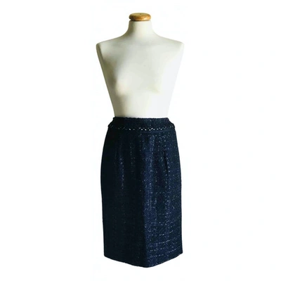 Pre-owned Carolina Herrera Mid-length Skirt In Blue