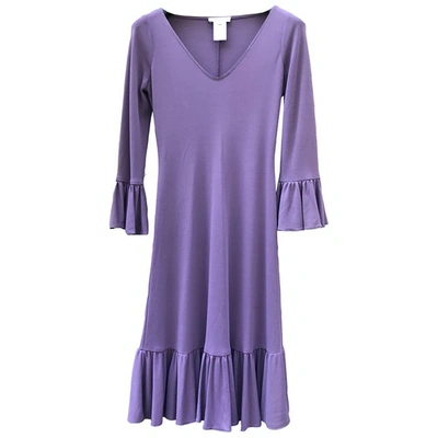 Pre-owned Celine Mid-length Dress In Purple