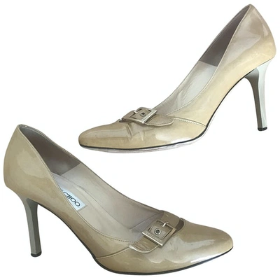 Pre-owned Jimmy Choo Leather Heels In Camel
