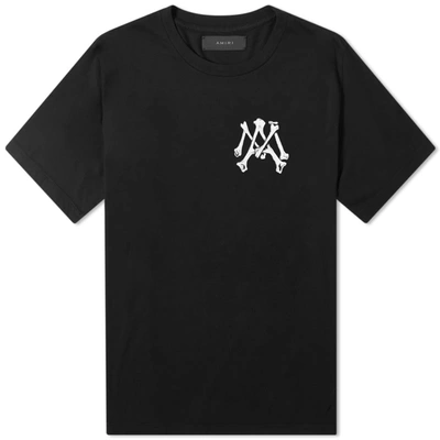 洗練のストリートスタイル【AMIRI】ボーンズスタックロゴTシャツ Amiri Men's Bones Logo Graphic T-shirt In Black | ModeSens