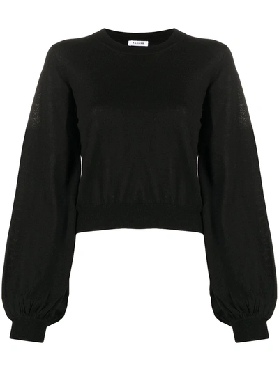 P.a.r.o.s.h Balloon-sleeved Jumper In Black