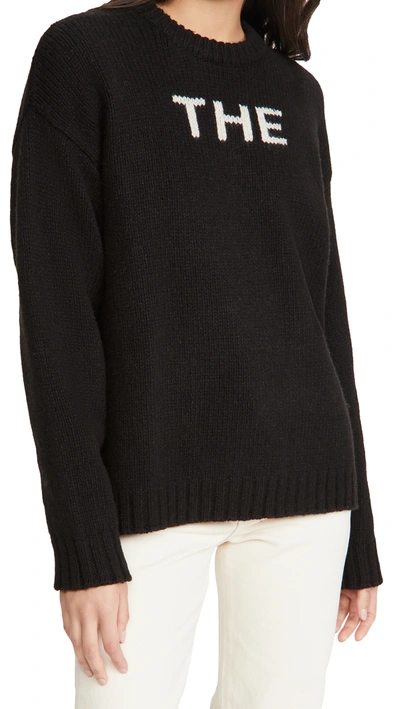 The Marc Jacobs Jacquard-knit Wool-blend Sweater In Black