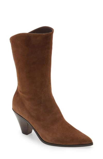 Paige Landyn Pointed Toe Bootie In Cocoa