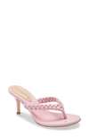 Gianvito Rossi Braided Strap Sandal In Glaze Pink