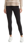 Lyssé Toothpick Denim Leggings In Midtown Black