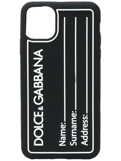Dolce & Gabbana Tag-style Iphone 11 Pro Max Case In Nero