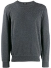 Z Zegna Fine Knit Sweater In Grey