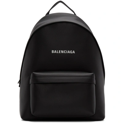 Balenciaga Black Everyday Backpack In 1000black/