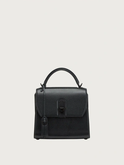 Ferragamo Boxyz Leather Bag In Black