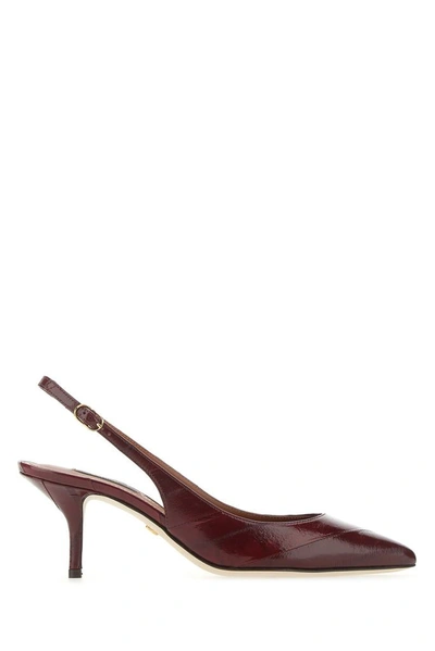 Dolce & Gabbana Slingback Pumps In Red
