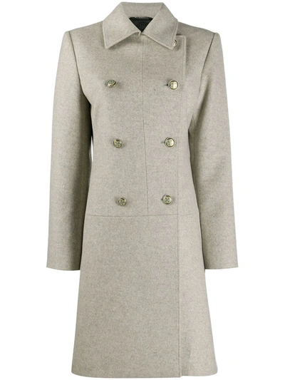 Givenchy Double-breasted Coat In Neutrals