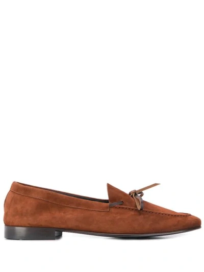 Leqarant Classic Slip-on Loafers In Brown