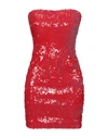 Dondup Sequined Mini Dress In Red