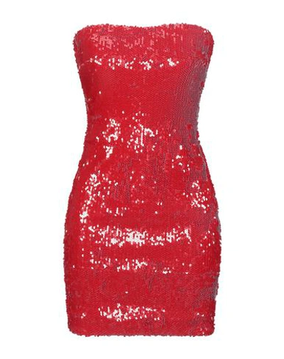 Dondup Sequined Mini Dress In Red