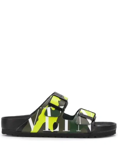 Valentino Garavani X Birkenstock Arizona Leather Sandals In Green