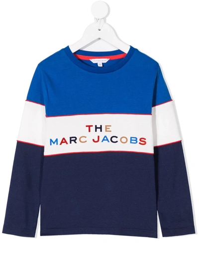 The Marc Jacobs Kids' Branded Sweatshirt In Blue