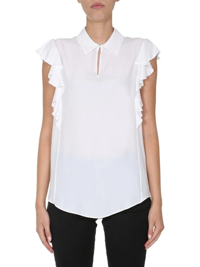 Boutique Moschino V-neck Top In White