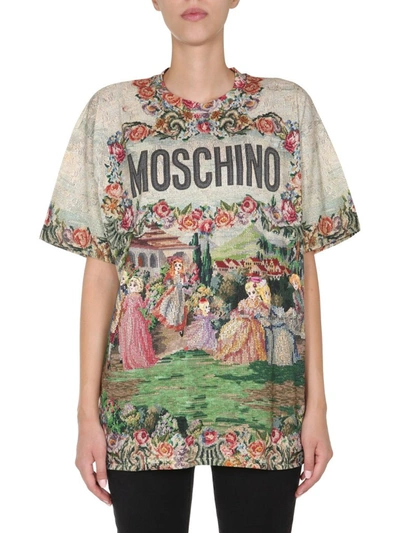 Moschino Round Neck T-shirt In Multi