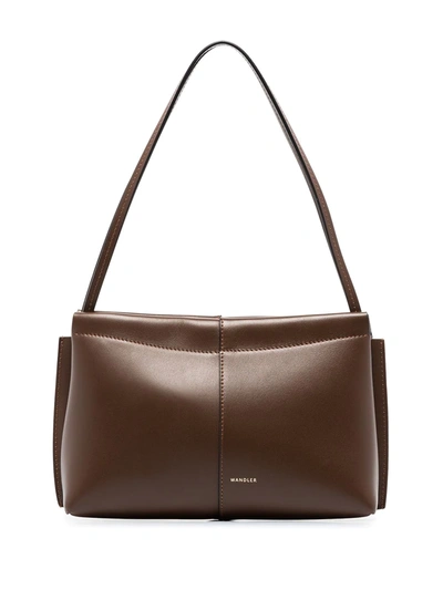 Wandler Brown Carly Mini Leather Shoulder Bag