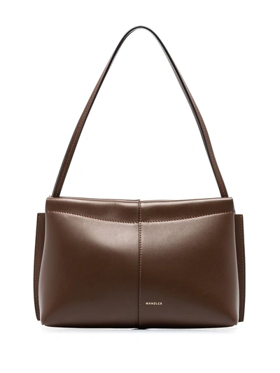 Wandler Brown Carly Mini Leather Shoulder Bag ModeSens
