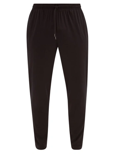 Derek Rose Basel Micromodal-blend Jersey Track Pants In Black