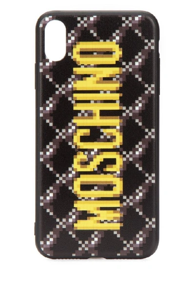 Moschino Pixelated Logo Iphone Xs Max Case In Multi
