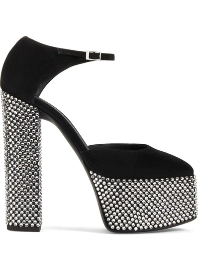Giuseppe Zanotti Crystal-embellished Platform Sandals In Black