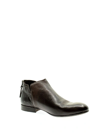 Leqarant Men's Brown Leather Ankle Boots