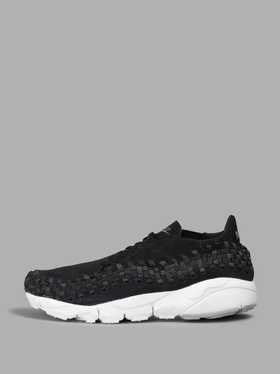 Nike Air Footscape Suede & Woven Sneakers In Black