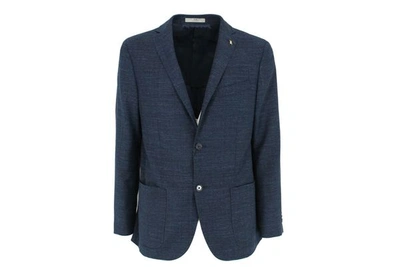 Corneliani Men's Blue Cotton Blazer