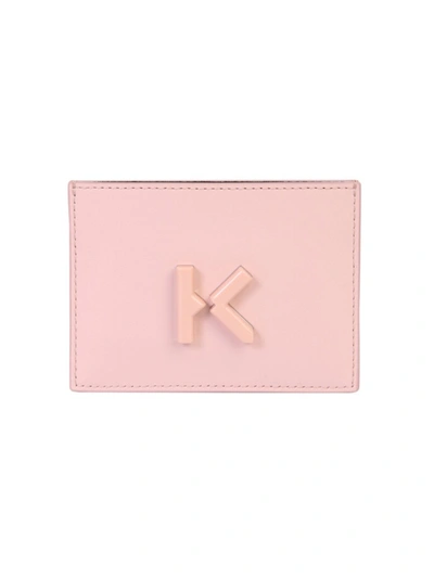 Kenzo Pink Leather Card Holder