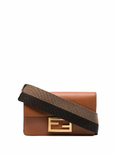 Fendi Women's Brown Leather Shoulder Bag