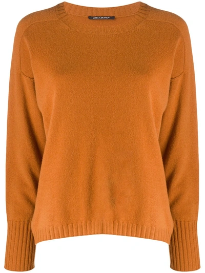 Luisa Cerano Oversized Wool Jumper In Orange