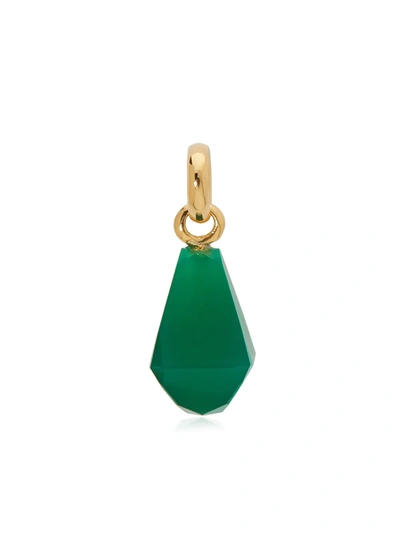 Monica Vinader Doina 18ct Gold Vermeil Sterling Silver And Green Onyx Pendant